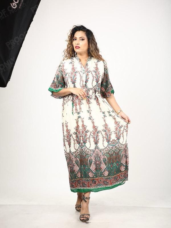 Bohemian Paisley printed Maxi Dress