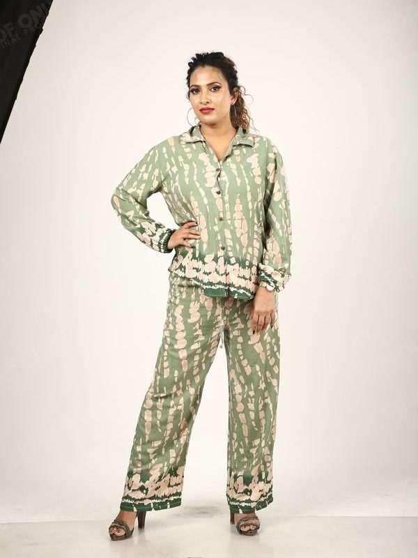 Olive Mirage Co-ord Set