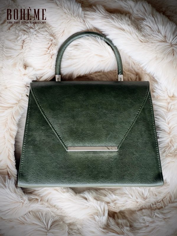 Boheme Luxe Envelope Handbag – Sage Green