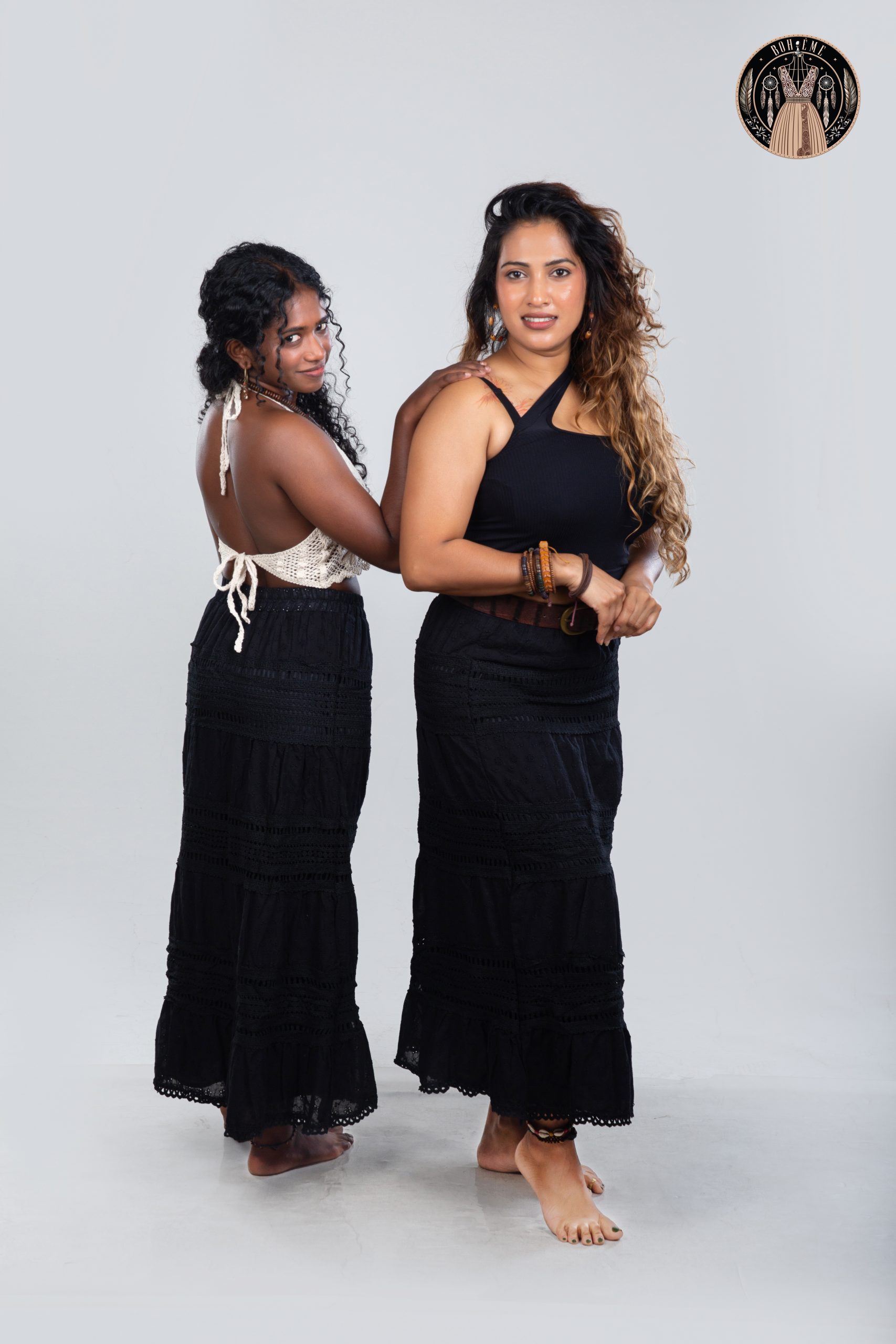 Handmade White Crochet Bralette Top – Boho Lace Halter Crop Top - Image 2